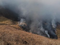 2 Heli Water Bombing Diterjunkan Padamkan Kebakaran Bromo