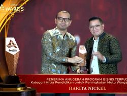 Harita Nickel Diganjar detiktimur Awards Berkat Penguatan SDM Pulau Obi Malut