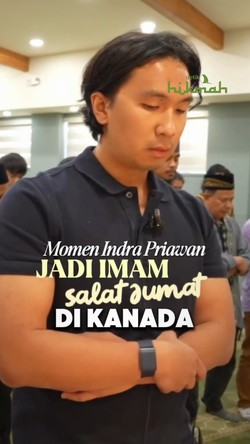 Video: Suami Nikita Willy Jadi Imam Salat Jumat di Kanada