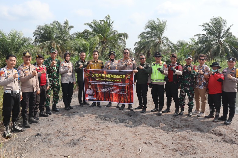 Antisipasi Karhutla, Polda Sumsel Pantau Lahan Gambut Gunakan Drone