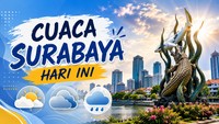 Cuaca Surabaya Hari Ini Cerah tapi Suhu Tembus 33 Derajat Celsius