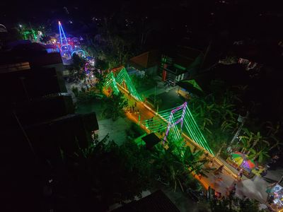 Jelang HUT ke-81 RI, Jalan Desa Kandang Pemalang Dipenuhi Lampu Hias