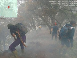 Kebakaran Gunung Gede Dipadamkan, Pendakian Ditutup Sementara