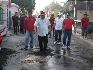 Bupati Marhaen Pimpin Kerja Bakti Serentak Sambut HUT ke-81 RI