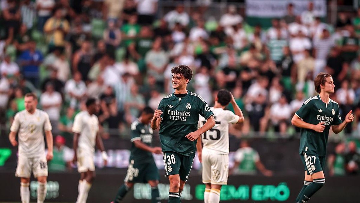 Real Madrid kalahkan Ferencvaros 2-1. (Getty Images/David Balogh)