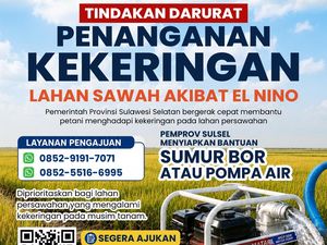 Gubernur Sulsel Siapkan Bantuan Pompa Air-Sumur Bor Perkuat Mitigasi Kekeringan