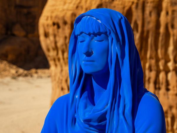 Patung Biru di Al Ula Arab Saudi yang Dituding Berhala
