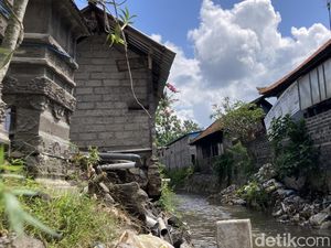 Langganan Banjir, Warga Bantaran Sungai Candigara Klungkung Minta Tanggul