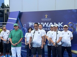 Menkum Gelar Fun Walk di CFD Rasuna Said, Ungkap Arahan Prabowo Rayakan HUT RI