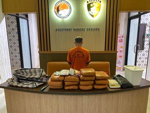 Polisi Gagalkan Peredaran Ganja 12,8 Kg di Pangkalpinang