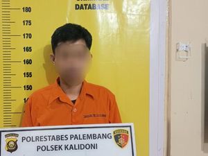 Pengemudi Ojol Ditangkap Usai Curi Motor di Palembang