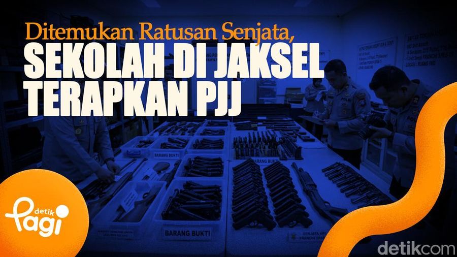Video: Ditemukan Ratusan Senjata, Sekolah di Jaksel Terapkan PJJ