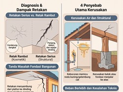 Plafon Retak Tak Bisa Dianggap Sepele, Bisa Jadi Tanda Kerusakan Serius