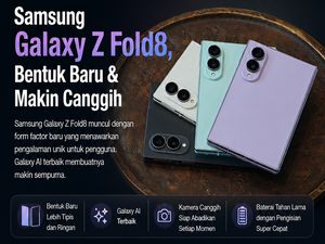 Samsung Galaxy Z Fold8, Bentuk Baru & Makin Canggih