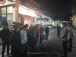 Konvoi Pagar Nusa di Mojokerto Dibubarkan Polisi, 17 Pesilat Ditangkap