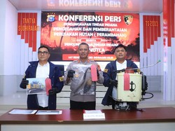 Polres Inhil Tindak Perambah Hutan dan Karhutla, 2 Tersangka Dijerat