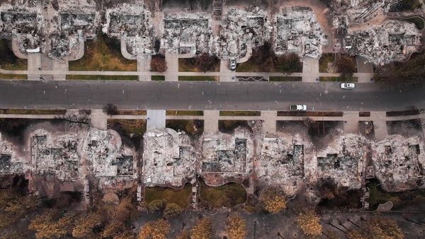 Potret Permukiman Spokane yang Hangus Dilalap Api