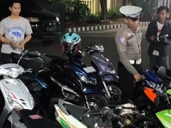 Ugal-ugalan Naik Motor di Bogor, Gerombolan Pemuda Diamankan Polisi