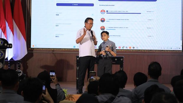 Melalui E-voting, Menteri Hukum Libatkan Pegawai Kanwil Jatim Untuk Menentukan Kepala Kanwil Baru. Menteri Hukum RI, Supratman Andi Agtas, melakukan uji coba electronic voting (e-voting) di Kantor Wilayah Kementerian Hukum Jawa Timur dengan melibatkan pegawai dalam menentukan calon pejabat yang dinilai layak memimpin