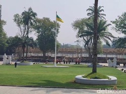 Intip Persiapan HUT ke-81 RI di Halaman Baru Gedung Sate
