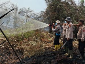 Karhutla di Bengkalis, Angin-Lahan Gambut Jadi Tantangan Pemadaman