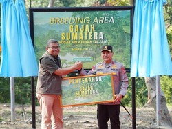 Hari Gajah Sedunia, Kapolda Riau Hadiahkan Kandang Breeding di PLG Minas