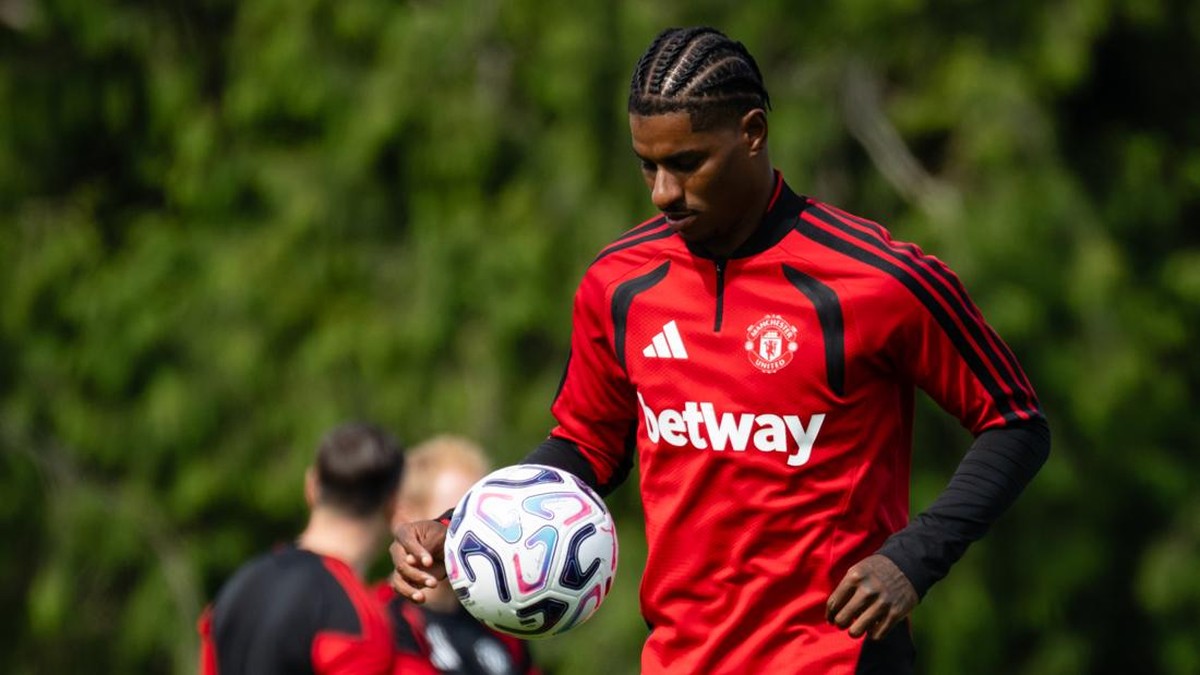 Marcus Rashford di Manchester United. (Foto: Ash Donelon/Manchester United via Getty Images)