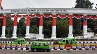 Ikon Kota Bogor Bersolek Merah Putih Sambut HUT ke-81 RI