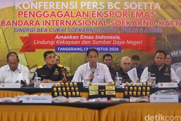 Bea Cukai Gagalkan Penyelundupan Emas 17,43 Kg