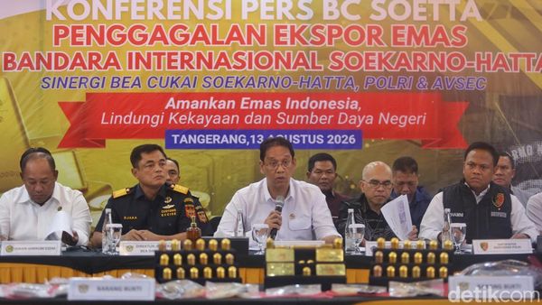 Bea Cukai Gagalkan Penyelundupan Emas 17,43 Kg