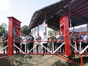Dukung Aktivitas Masyarakat, Polda Sumsel Bangun 81 Jembatan Merah Putih