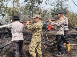 Tim Gabungan Padamkan 1,5 Hektare Lahan Karhutla di Pelalawan Riau