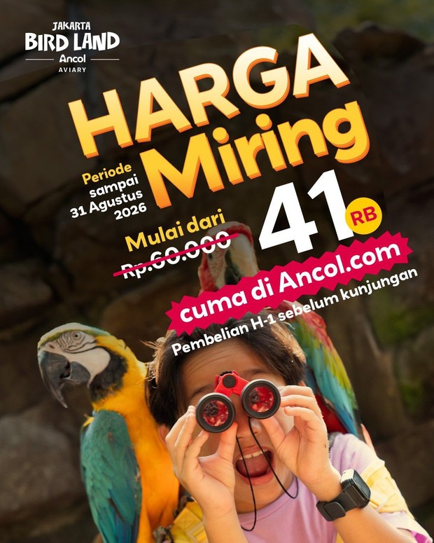 Promo Kemerdekaan Ancol/ Foto: Instagram @ancoltamanimpian Promo kemerdekaan