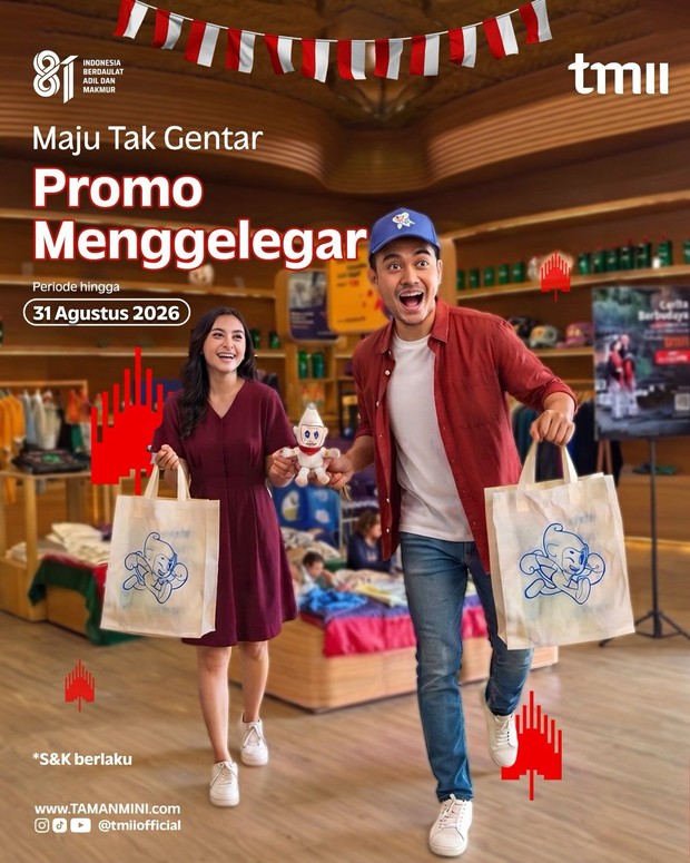 Promo Kemerdekaan TMII/ Foto: Instagram @tmiiofficial Promo Kemerdekaan