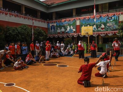 Serunya Lomba HUT RI Murid SDN Sungai Bambu di Tanjung Priok