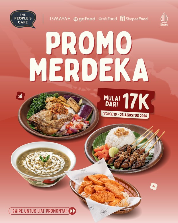 The People’s Cafe Promo Merdeka/ Foto: Instagram @thepeoplescafe Promo kemerdekaan