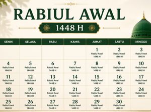 Maulid Nabi Tanggal Berapa? Ini Jadwal 1 dan 12 Rabiul Awal 1448 Hijriah