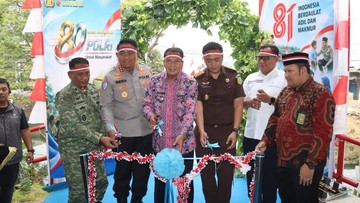 Polresta Tangerang Bangun dan Revitalisasi 14 Jembatan Merah Putih