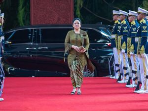 Puan Tampil Anggun dengan Kebaya Hijau Olive di Sidang Tahunan MPR 2026