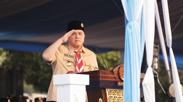 Jelang HUT RI, Ini Pesan Menpora di Peringatan Hari Pramuka