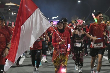 3.000 Pelari Ramaikan Merdeka Night Run di IKN