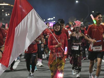 3.000 Pelari Ramaikan Merdeka Night Run di IKN