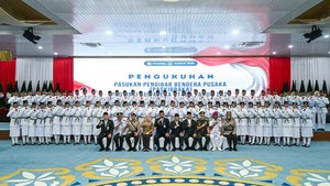 Gubsu Bobby Kukuhkan 74 Paskibraka Sumut, Ini Nama-namanya