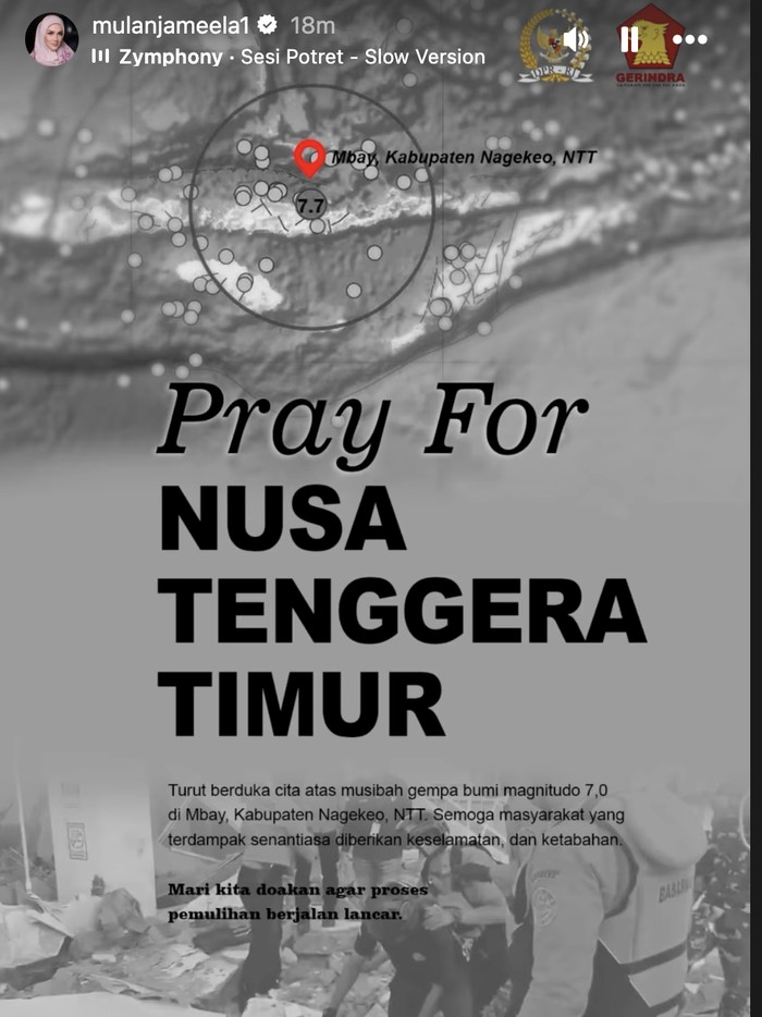 Raffi Ahmad dan Deretan Selebritas Berduka Usai NTT Diguncang Gempa M 7