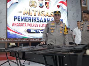Senjata Api Personel Polres Blitar Diperiksa, Ini Tujuannya