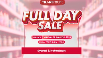 Transmart Full Day Sale Besok Datang Lagi! Serbu Gebyar Diskon 50% + 20%