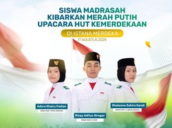 3 Siswa Madrasah Terpilih Jadi Paskibraka HUT Ke-81 RI di Istana