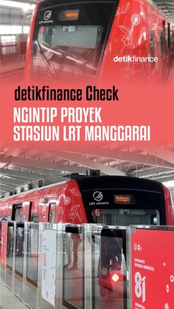 Video detikfinance Check: Ngintip Proyek Stasiun LRT Manggarai