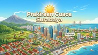 Prakiraan Cuaca Surabaya Hari Ini: Cerah, Suhu Mencapai 34 Derajat Celsius