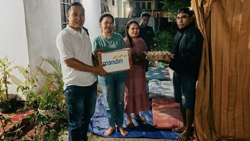 Bank Mandiri Salurkan Bantuan buat Korban Gempa NTT